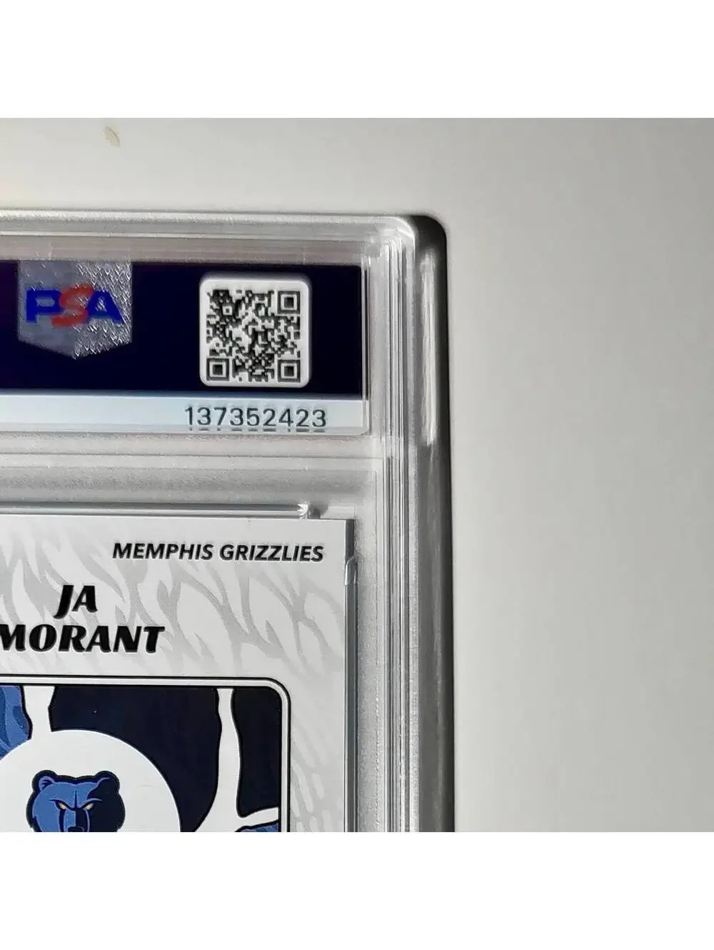 Ja Morant 2024-25 Panini NBA #46 Sticker 9/215 Blue Foil PSA 7 NM